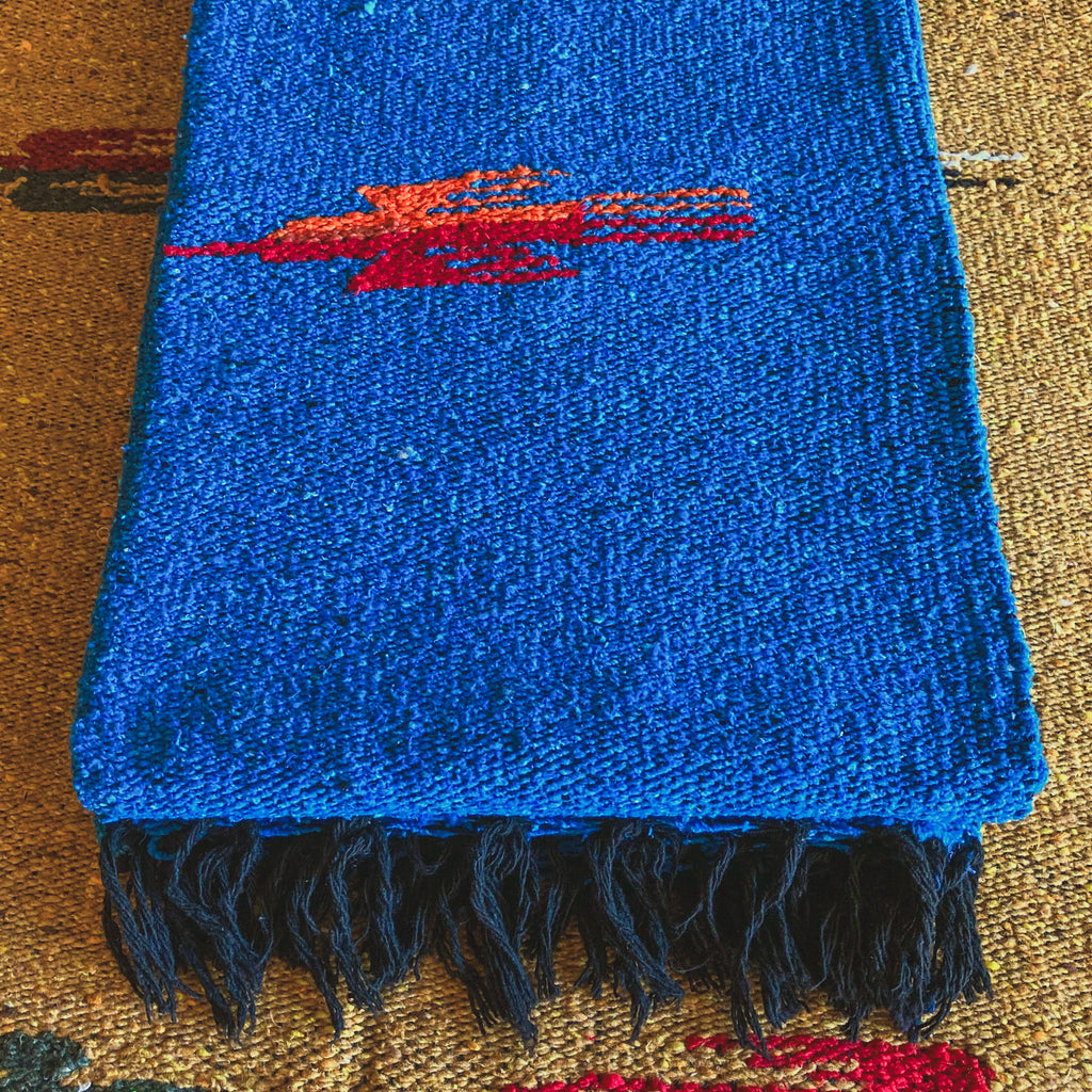 Ocean Blue Thunderbird Blanket