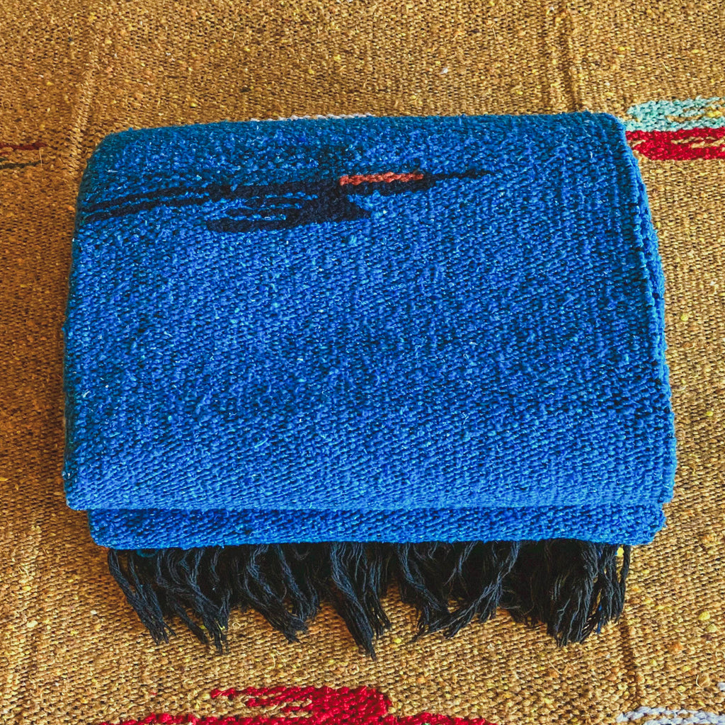Ocean Blue Thunderbird Blanket