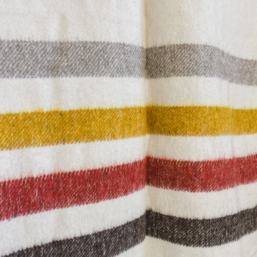 The Santa Fe Brushed Wool Blanket – Off-White Tailored Trim