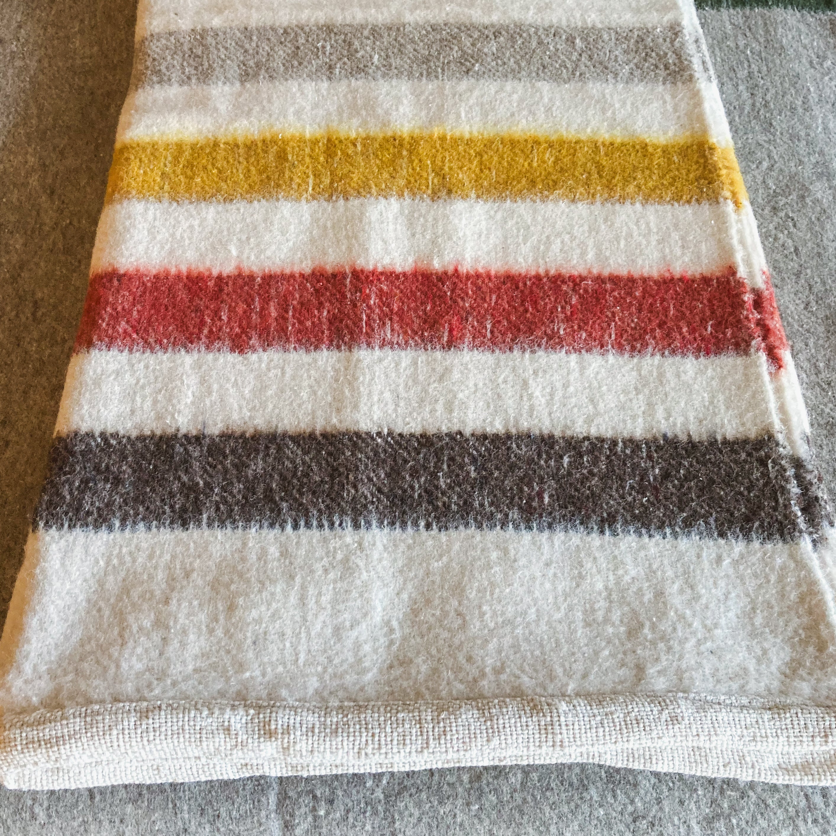 The Santa Fe Brushed Wool Blanket – Off-White Tailored Trim