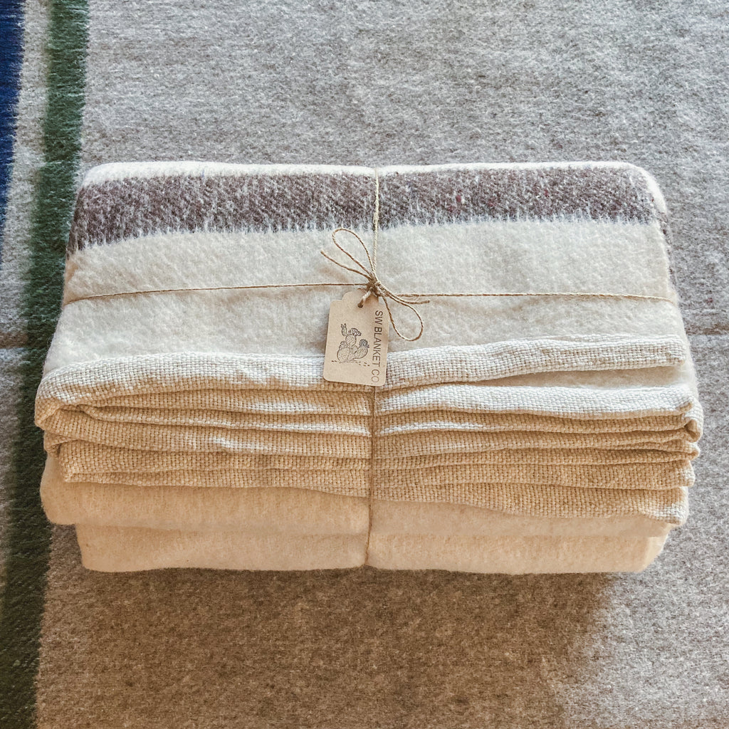 The Santa Fe Brushed Wool Blanket – Off-White Tailored Trim
