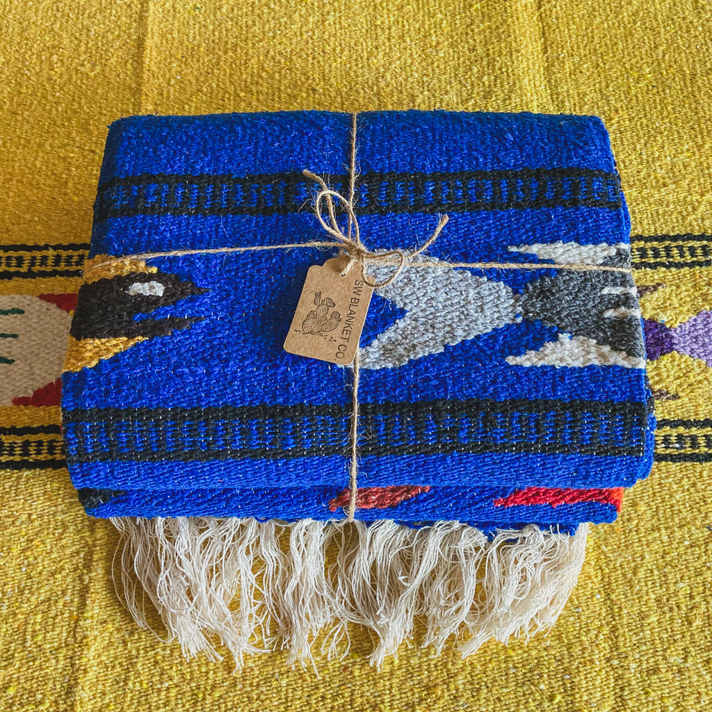 Blue Fish Design Blanket