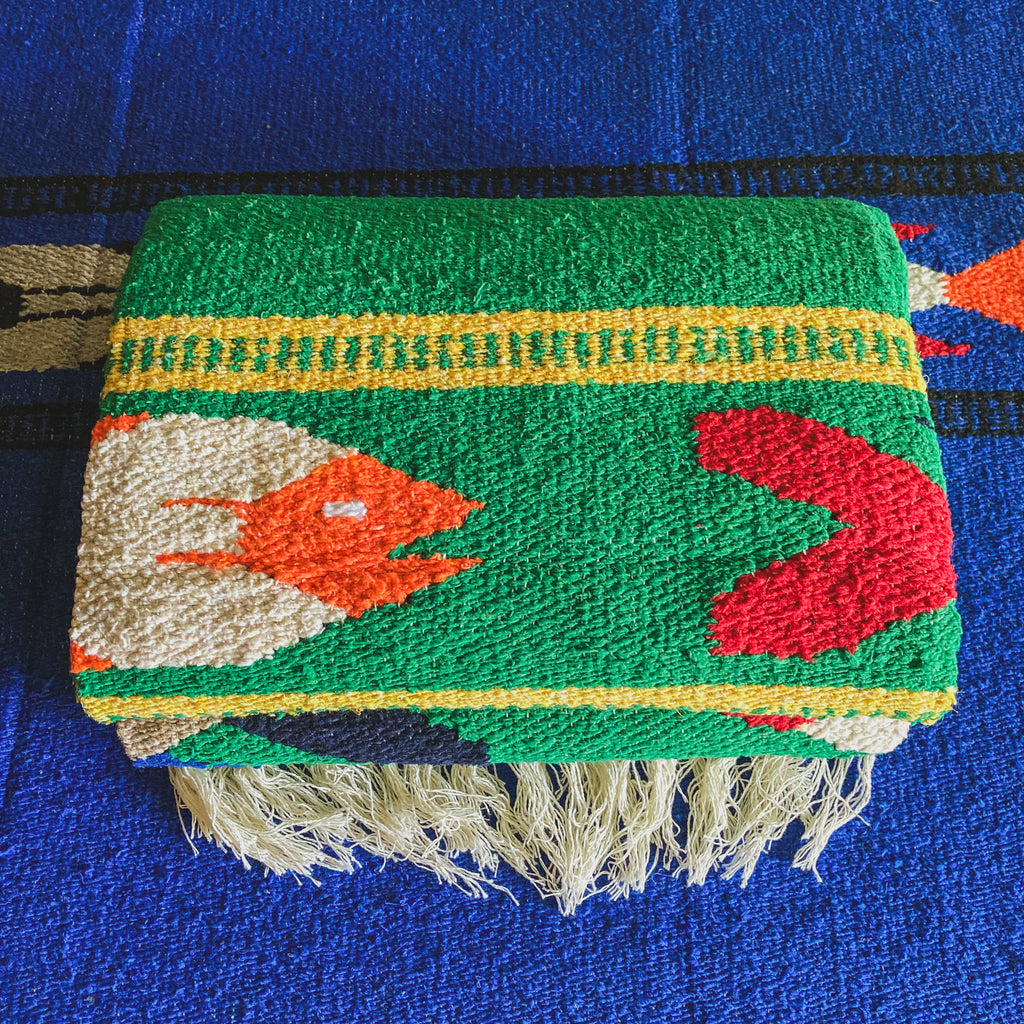 Green Fish Design Blanket