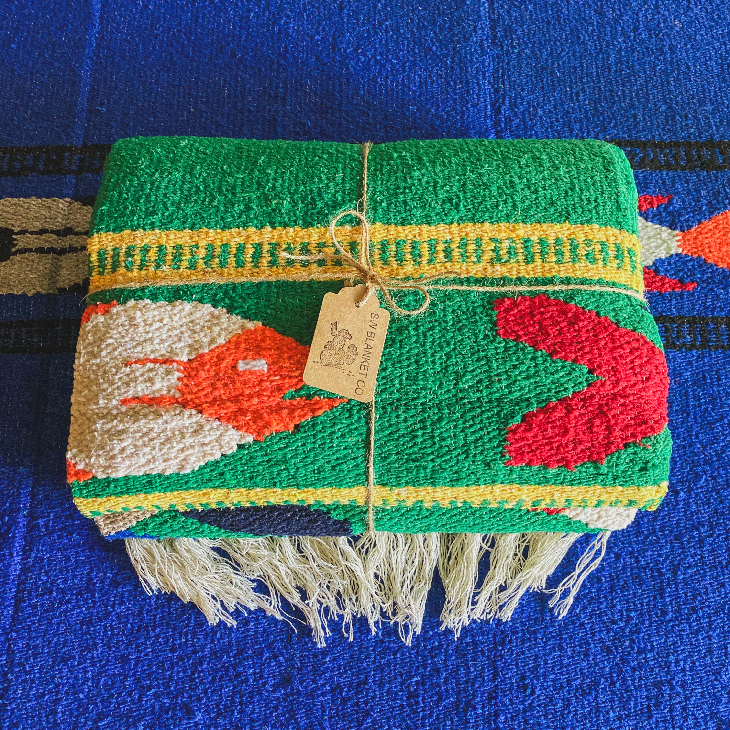 Green Fish Design Blanket