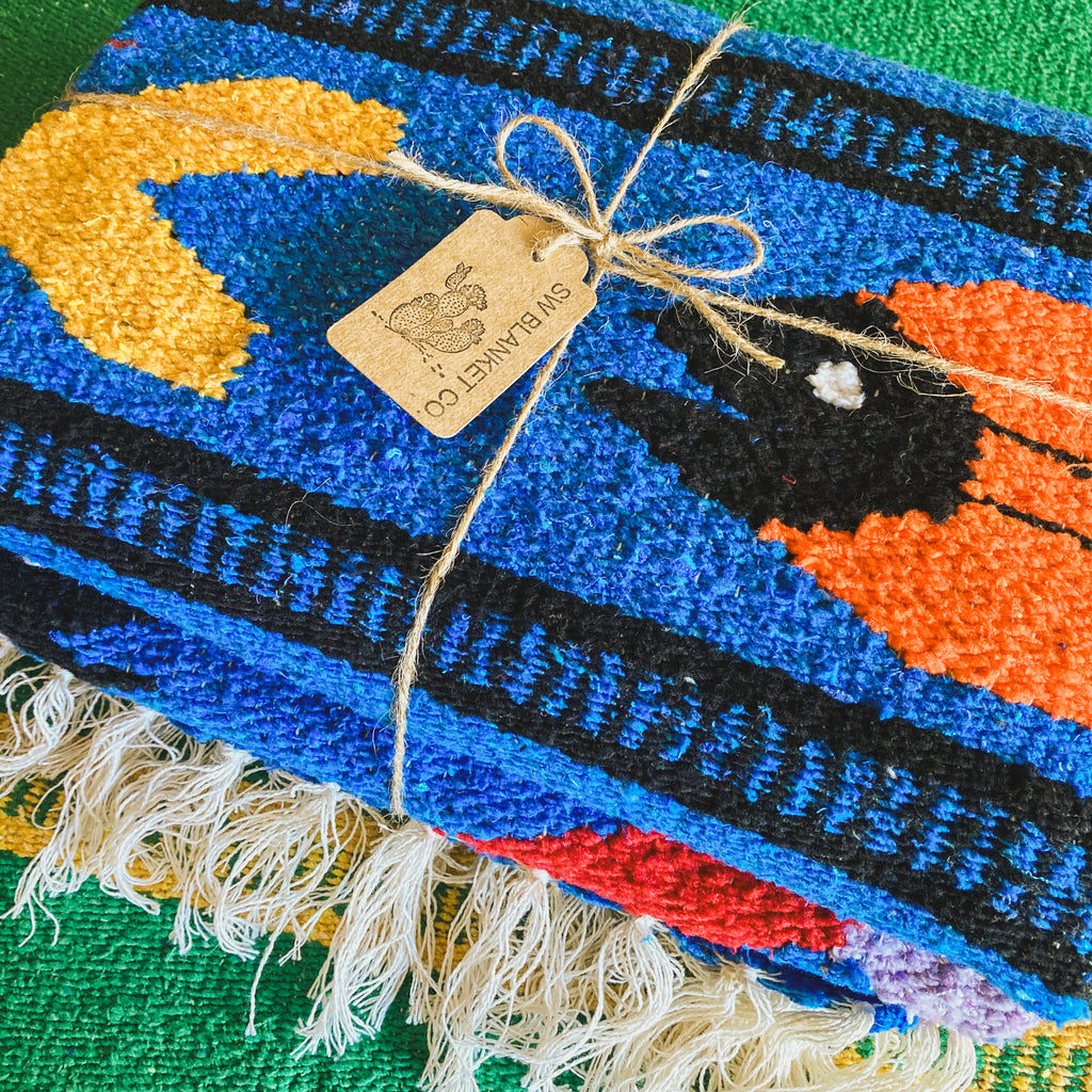 Ocean Blue Fish Design Blanket