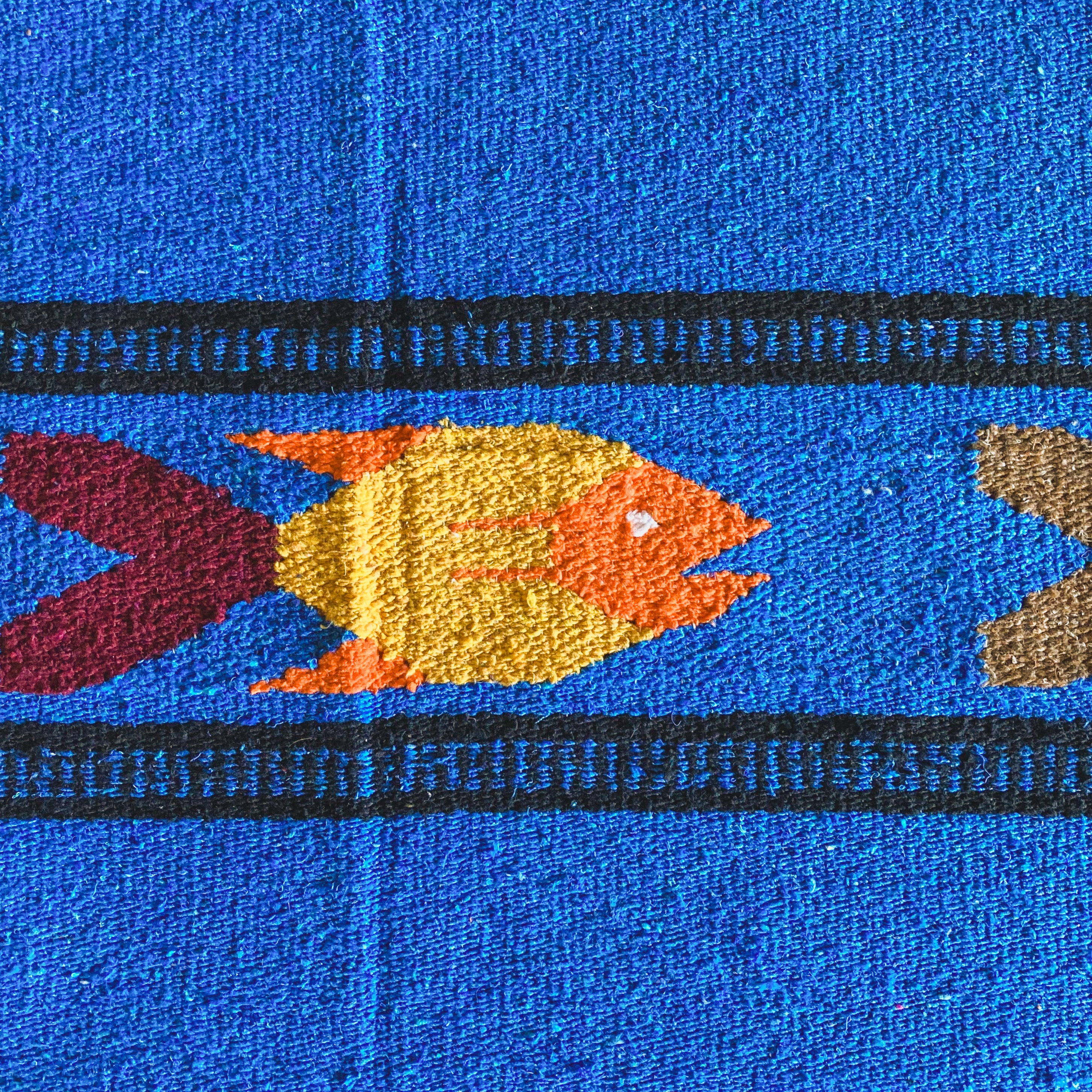 Ocean Blue Fish Design Blanket