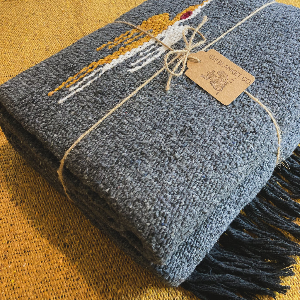 Charcoal Thunderbird Blanket