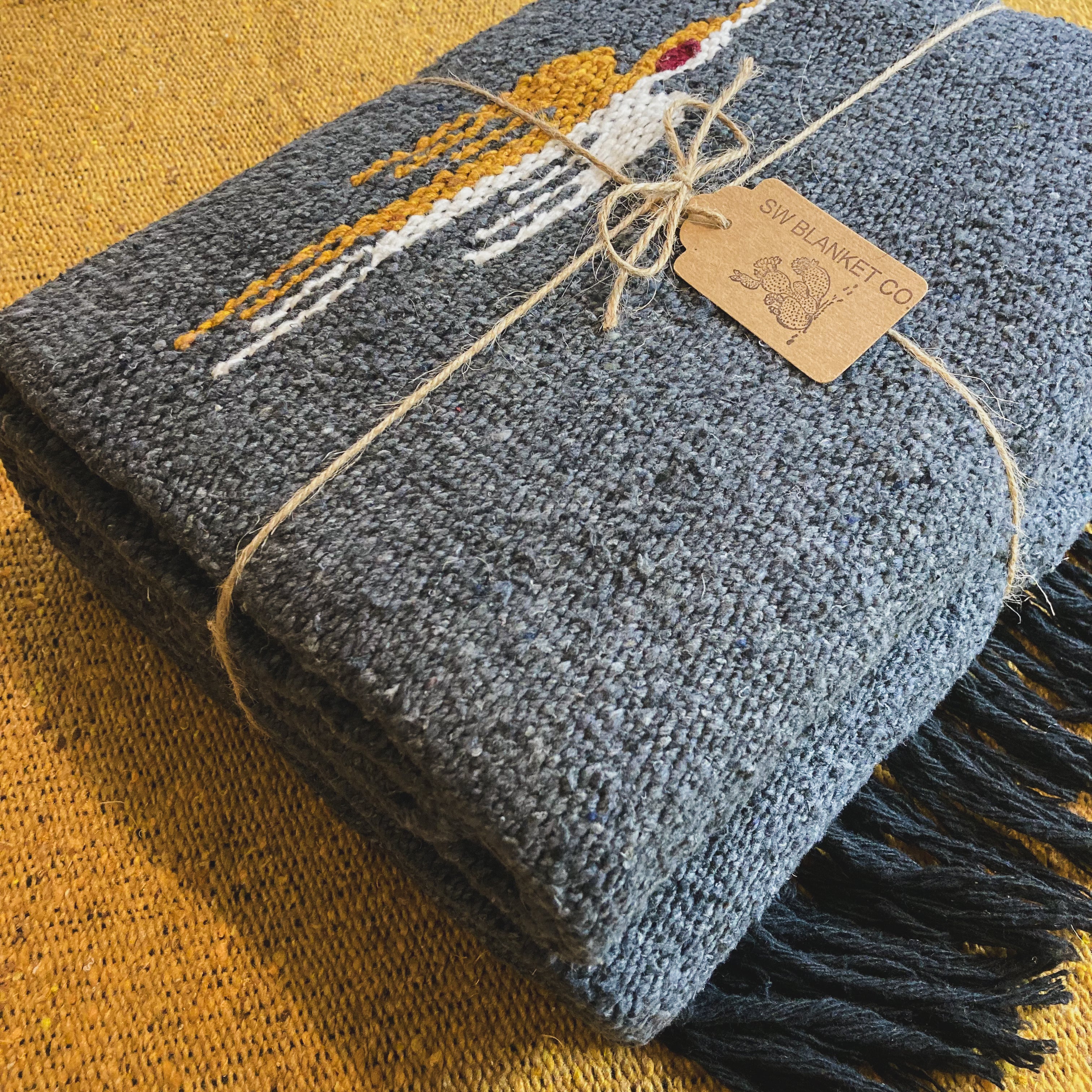 Charcoal Thunderbird Blanket