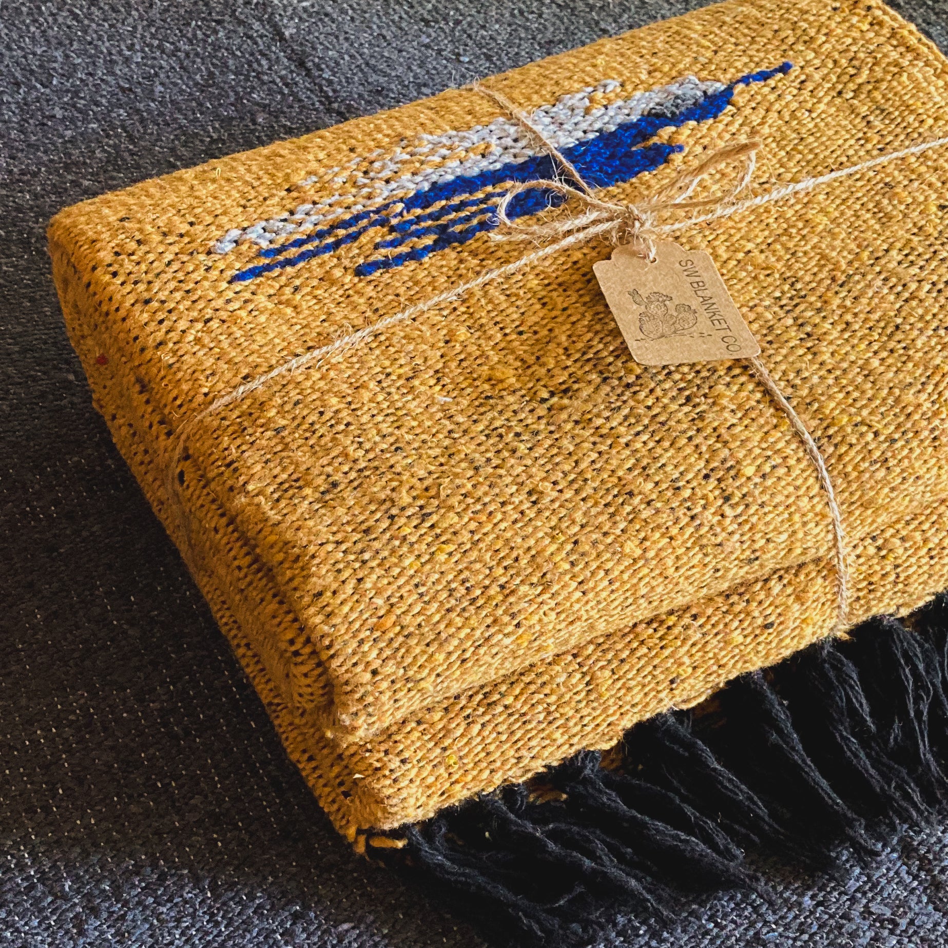 Gold Thunderbird Blanket