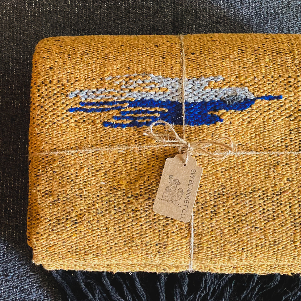 Gold Thunderbird Blanket