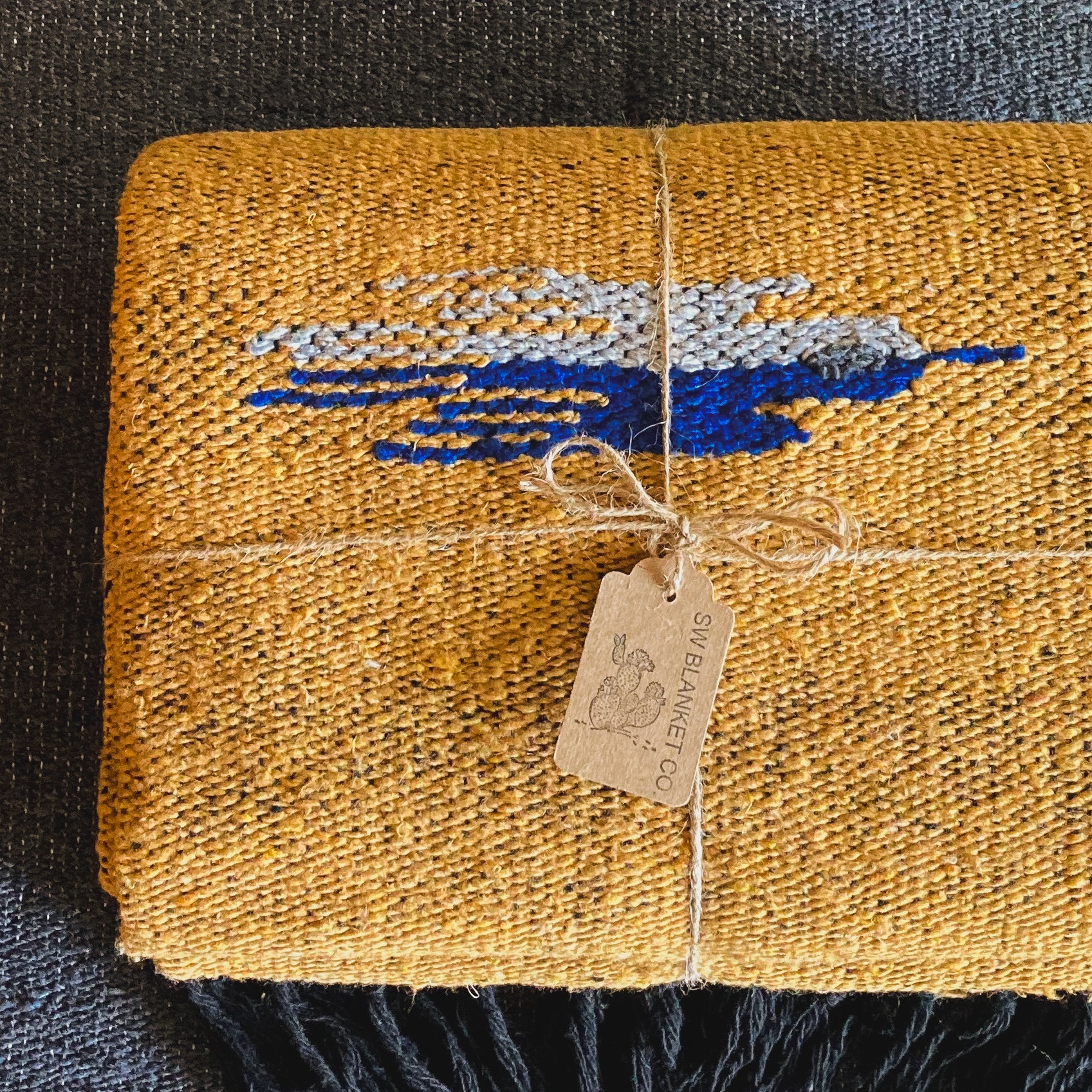 Gold Thunderbird Blanket